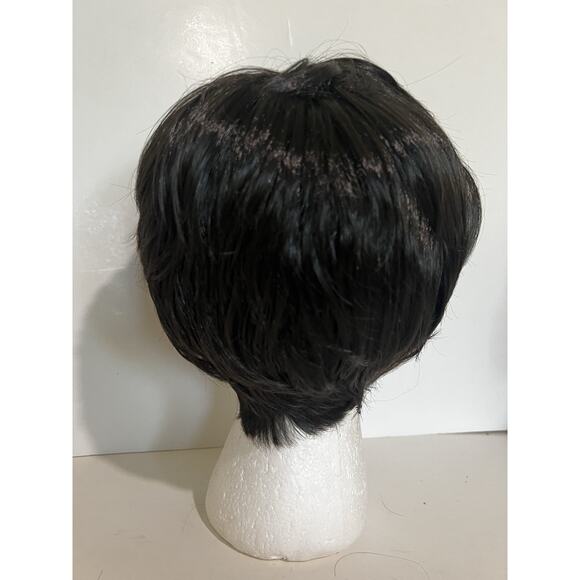 Women’s Short Straight Black Wig Soft Classic Cap Full Synthetic Natural Look - Picture 6 of 15